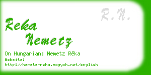 reka nemetz business card